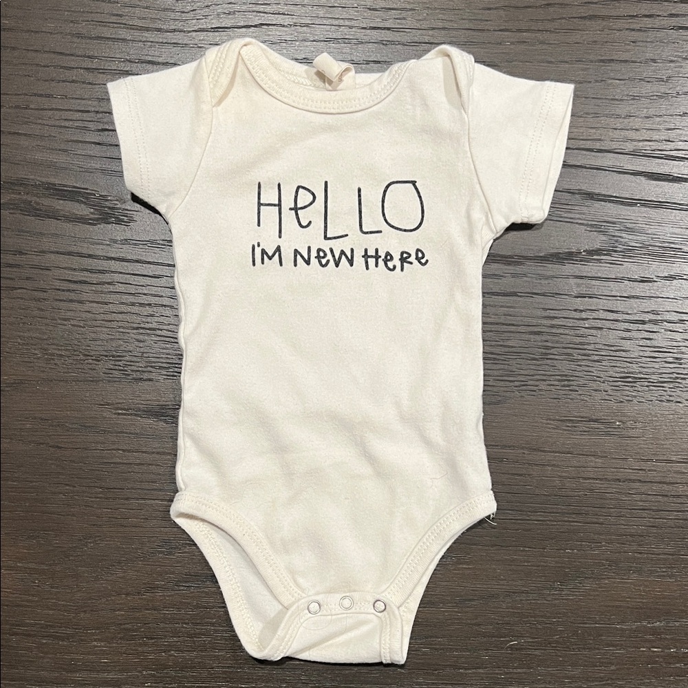 Charming Cream Bodysuit - "Hello I'm New Here"
